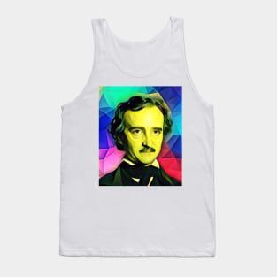 Edgar Allan Poe Colourful Portrait | Edgar Allan Poe Artwork 6 Tank Top